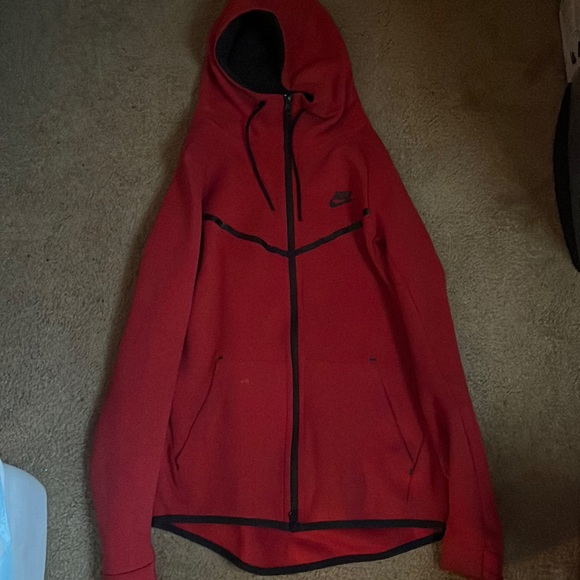 Nike Other - Red nike tec hoodie